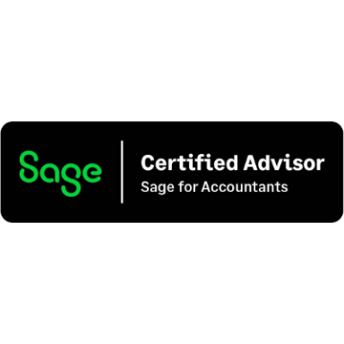 Sage Certified Advisor logo for accountants in green and black.